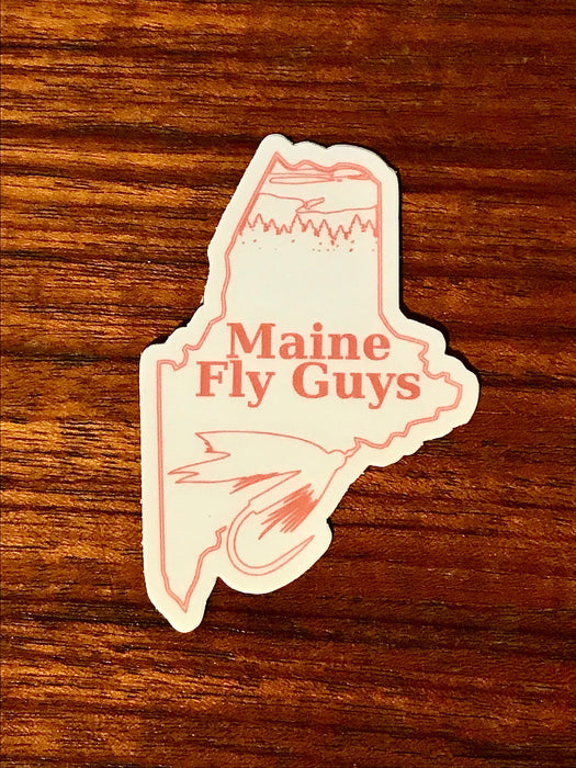 Maine Fly Guy Logo - Pink
